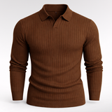 Retro knit long sleeve shirt
