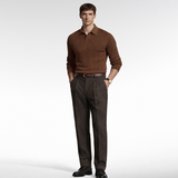 Retro knit long sleeve shirt