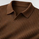 Retro knit long sleeve shirt