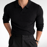Retro knit long sleeve shirt