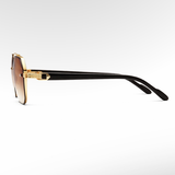 Casual sunglasses with metal frames