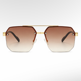 Casual sunglasses with metal frames