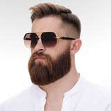 Casual sunglasses with metal frames