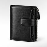 Leather wallet with closure 4 in 1