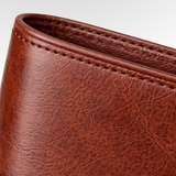 Leather wallet with closure 4 in 1