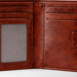 Leather wallet with closure 4 in 1