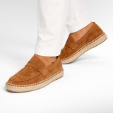 Suede leather casual loafers
